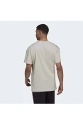 CAMISETA ADIDAS ESSENTIALS MASCULINA - Bege CAMISETA ADIDAS ESSENTIALS MASCULINA - Bege