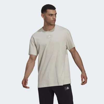 CAMISETA ADIDAS ESSENTIALS MASCULINA - Bege CAMISETA ADIDAS ESSENTIALS MASCULINA - Bege