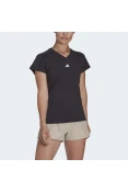 CAMISETA ADIDAS ESSENTIALS MINIMAL FEMININA - Preto CAMISETA ADIDAS ESSENTIALS MINIMAL FEMININA - Preto