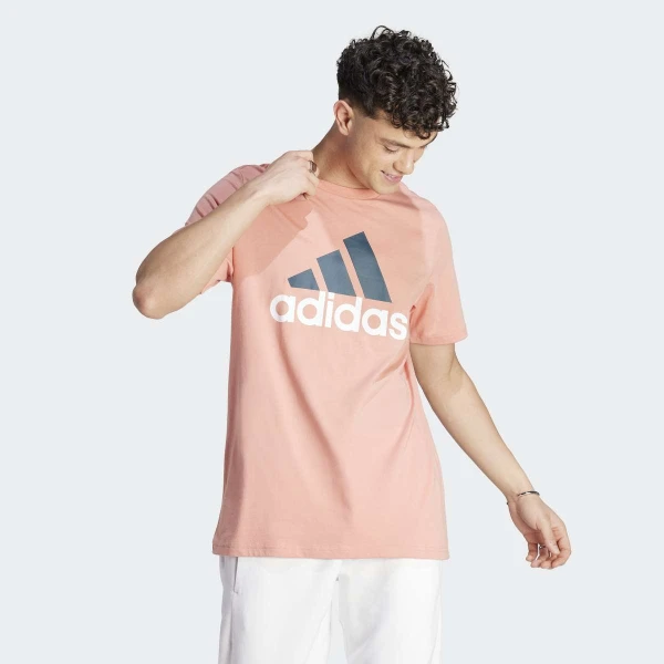 CAMISETA ADIDAS ESSENTIALS SINGLE JERSEY BIG LOGO MASCULIMA - Rosa