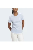 CAMISETA ADIDAS ESSENTIALS SLIM 3-STRIPES FEMININA - Azul celeste CAMISETA ADIDAS ESSENTIALS SLIM 3-STRIPES FEMININA - Azul celeste