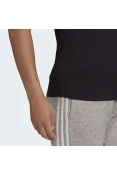 CAMISETA ADIDAS ESSENTIALS SLIM 3-STRIPES FEMININA - Preto CAMISETA ADIDAS ESSENTIALS SLIM 3-STRIPES FEMININA - Preto
