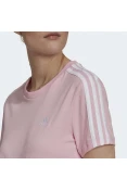 CAMISETA ADIDAS ESSENTIALS SLIM 3-STRIPES FEMININA - Rosa CAMISETA ADIDAS ESSENTIALS SLIM 3-STRIPES FEMININA - Rosa