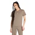 CAMISETA ADIDAS ESSENTIALS SMALL LOGO COTTON FEMININA - Bege CAMISETA ADIDAS ESSENTIALS SMALL LOGO COTTON FEMININA - Bege