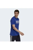 CAMISETA ADIDAS ESTAMPADA BOX LOGO MASCULINA - Azul CAMISETA ADIDAS ESTAMPADA BOX LOGO MASCULINA - Azul