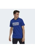 CAMISETA ADIDAS ESTAMPADA BOX LOGO MASCULINA - Azul CAMISETA ADIDAS ESTAMPADA BOX LOGO MASCULINA - Azul