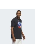 CAMISETA ADIDAS ESTAMPADA FLORAL HOOPS MASCULINA - Preto