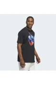 CAMISETA ADIDAS ESTAMPADA FLORAL HOOPS MASCULINA - Preto CAMISETA ADIDAS ESTAMPADA FLORAL HOOPS MASCULINA - Preto