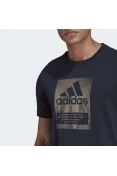 CAMISETA ADIDAS ESTAMPADA FOIL LOGO BOX MASCULINA - Marinho CAMISETA ADIDAS ESTAMPADA FOIL LOGO BOX MASCULINA - Marinho