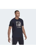 CAMISETA ADIDAS ESTAMPADA FOIL LOGO BOX MASCULINA - Marinho CAMISETA ADIDAS ESTAMPADA FOIL LOGO BOX MASCULINA - Marinho