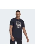 CAMISETA ADIDAS ESTAMPADA FOIL LOGO BOX MASCULINA - Marinho CAMISETA ADIDAS ESTAMPADA FOIL LOGO BOX MASCULINA - Marinho