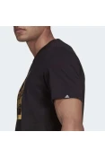 CAMISETA ADIDAS ESTAMPADA FOIL LOGO BOX MASCULINA - Preto/dourado CAMISETA ADIDAS ESTAMPADA FOIL LOGO BOX MASCULINA - Preto/dourado