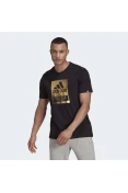 CAMISETA ADIDAS ESTAMPADA FOIL LOGO BOX MASCULINA - Preto/dourado CAMISETA ADIDAS ESTAMPADA FOIL LOGO BOX MASCULINA - Preto/dourado
