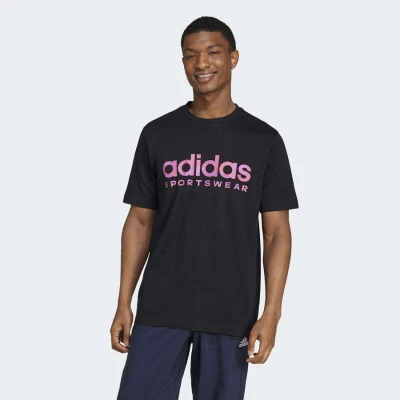 CAMISETA ADIDAS ESTAMPADA HOUSE OF TIRO SUMMER LINEAR MASCULINA - Preto