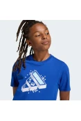 CAMISETA ADIDAS ESTAMPADA JOGOS INFANTIL - Azul CAMISETA ADIDAS ESTAMPADA JOGOS INFANTIL - Azul