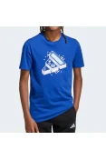 CAMISETA ADIDAS ESTAMPADA JOGOS INFANTIL - Azul CAMISETA ADIDAS ESTAMPADA JOGOS INFANTIL - Azul