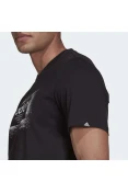 CAMISETA ADIDAS ESTAMPADA SPRAY BOX MASCULINA - Preto CAMISETA ADIDAS ESTAMPADA SPRAY BOX MASCULINA - Preto