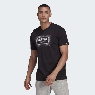 CAMISETA ADIDAS ESTAMPADA SPRAY BOX MASCULINA - Preto CAMISETA ADIDAS ESTAMPADA SPRAY BOX MASCULINA - Preto