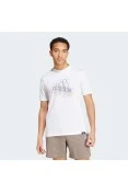 CAMISETA ADIDAS ESTAMPADA TECH BADGE OF SPORT MASCULINA - Branco