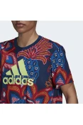 CAMISETA ADIDAS FARM GFX TEE FEMININA - Marinho/vermelho