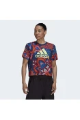 CAMISETA ADIDAS FARM GFX TEE FEMININA - Marinho/vermelho