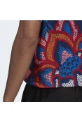 CAMISETA ADIDAS FARM GFX TEE FEMININA - Marinho/vermelho
