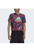 CAMISETA ADIDAS FARM GFX TEE FEMININA - Marinho/vermelho