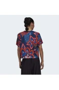 CAMISETA ADIDAS FARM GFX TEE FEMININA - Marinho/vermelho