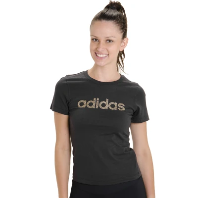CAMISETA ADIDAS FEMININA - Preto CAMISETA ADIDAS FEMININA - Preto