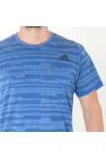 CAMISETA ADIDAS FREELIFT ENGINEERED HEATHER MASCULINA - Azul CAMISETA ADIDAS FREELIFT ENGINEERED HEATHER MASCULINA - Azul