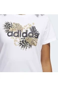 CAMISETA ADIDAS GRAFICA FARM FEMININA - Branco CAMISETA ADIDAS GRAFICA FARM FEMININA - Branco