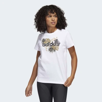 CAMISETA ADIDAS GRAFICA FARM FEMININA - Branco CAMISETA ADIDAS GRAFICA FARM FEMININA - Branco