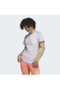CAMISETA ADIDAS GRAFICA LUXE FEMININA - Lilas CAMISETA ADIDAS GRAFICA LUXE FEMININA - Lilas