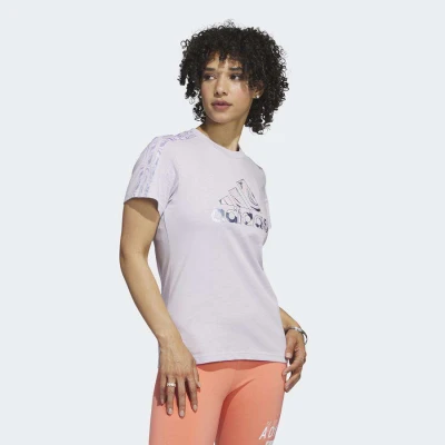 CAMISETA ADIDAS GRAFICA LUXE FEMININA - Lilas CAMISETA ADIDAS GRAFICA LUXE FEMININA - Lilas