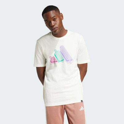 CAMISETA ADIDAS GRAFICA MASCULINA - Branco CAMISETA ADIDAS GRAFICA MASCULINA - Branco