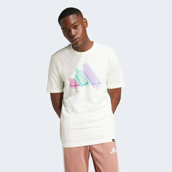 CAMISETA ADIDAS GRAFICA MASCULINA - Branco CAMISETA ADIDAS GRAFICA MASCULINA - Branco