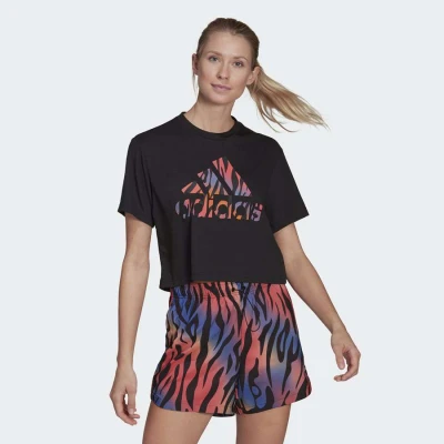 CAMISETA ADIDAS GRAFICA TIGER FEMININA - Preto CAMISETA ADIDAS GRAFICA TIGER FEMININA - Preto