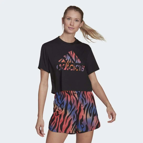CAMISETA ADIDAS GRAFICA TIGER FEMININA - Preto CAMISETA ADIDAS GRAFICA TIGER FEMININA - Preto