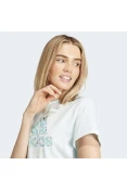 CAMISETA ADIDAS GRAPHIC ANIMAL PRINT FEMININA - Azul celeste