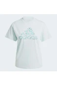 CAMISETA ADIDAS GRAPHIC ANIMAL PRINT FEMININA - Azul celeste