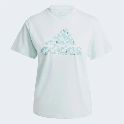 CAMISETA ADIDAS GRAPHIC ANIMAL PRINT FEMININA - Azul celeste