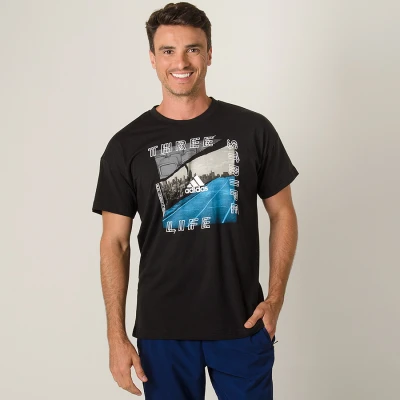 CAMISETA ADIDAS ID PHOTO MASCULINA - Preto CAMISETA ADIDAS ID PHOTO MASCULINA - Preto