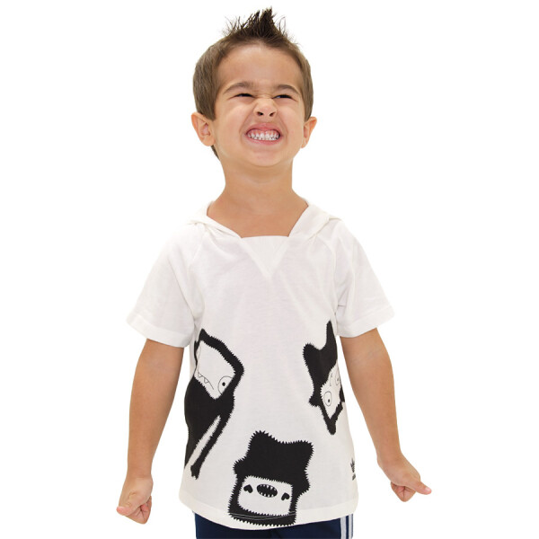 CAMISETA ADIDAS INFANTIL - Branco