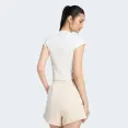 CAMISETA ADIDAS KIT SMALL LOGO RIB FEMININA - Off white CAMISETA ADIDAS KIT SMALL LOGO RIB FEMININA - Off white