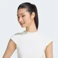 CAMISETA ADIDAS KIT SMALL LOGO RIB FEMININA - Off white CAMISETA ADIDAS KIT SMALL LOGO RIB FEMININA - Off white