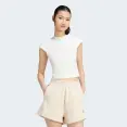 CAMISETA ADIDAS KIT SMALL LOGO RIB FEMININA - Off white CAMISETA ADIDAS KIT SMALL LOGO RIB FEMININA - Off white
