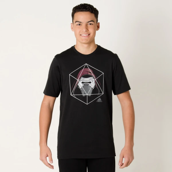 CAMISETA ADIDAS KYLO REN INFANTIL - Preto