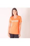 CAMISETA ADIDAS LINEAR FEMININA - Laranja CAMISETA ADIDAS LINEAR FEMININA - Laranja