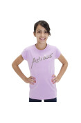 CAMISETA ADIDAS LINEAR GIRLS INFANTIL - Lilas