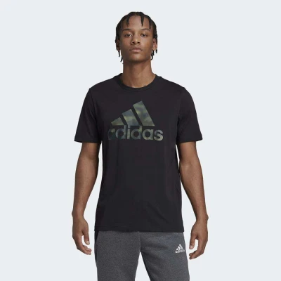 CAMISETA ADIDAS LOGO ADIDAS CAMUFLADO MASCULINA - Preto CAMISETA ADIDAS LOGO ADIDAS CAMUFLADO MASCULINA - Preto